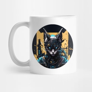 Cyberpunk Cool Cat Mug